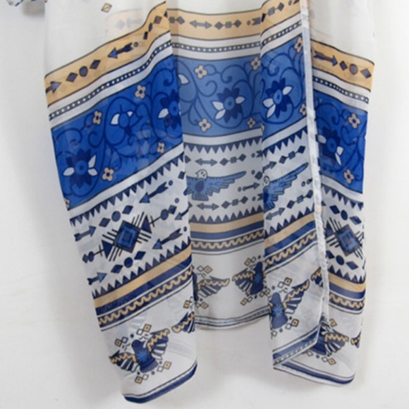 Boho Kimono Duster Cover-Up | OSFA | Tribal Aztec - Picture 7 of 8